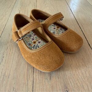 Zara Kids Camel Mary Jane Slippers